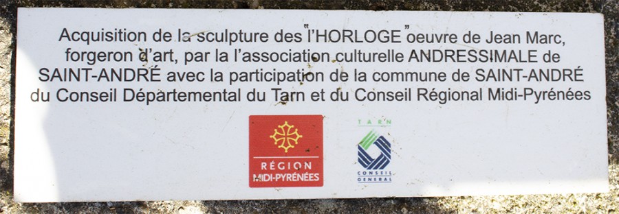 plaque commémorative "l'Horloge" Jean MARC