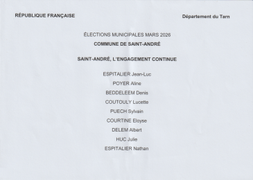 ÉLECTIONS MUNICIPALES 2026